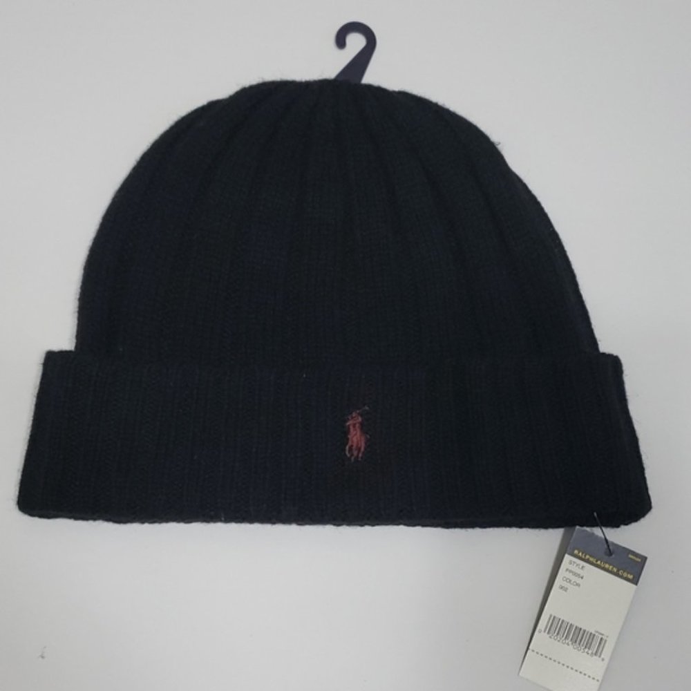 Polo Ralph Lauren Signature Merino Cuff Hat - Picture 2 of 4